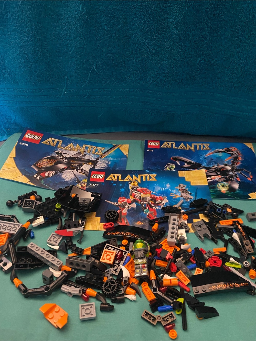 Atlantis Lego Books and Legos Mixed